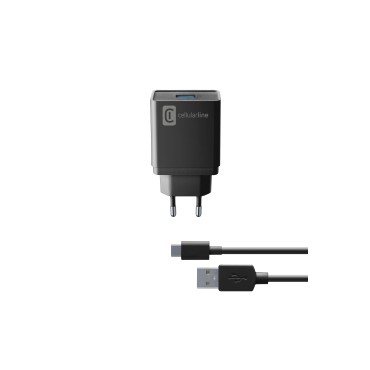 CELLULARLINE 10W ŞARJ KİTİ ADAPTOR + TYPE-C KABLO
