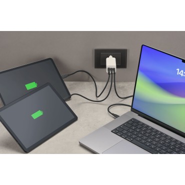 CELLULARLINE MULTIPOWER 65W GAN 3 PORT ADAPTÖR