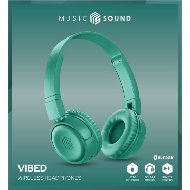 MUSIC SOUND VIBE KULAK ÜSTÜ KULAKLIK YEŞİL