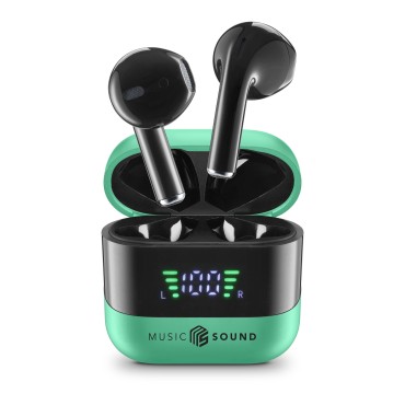 MUSIC SOUND SPARK LED EKRANLI TWS KULAKLIK YEŞİL