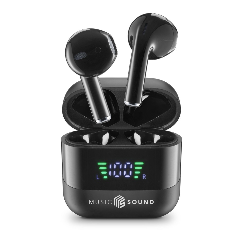 MUSIC SOUND SPARK LED EKRANLI TWS KULAKLIK SİYAH