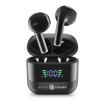MUSIC SOUND SPARK LED EKRANLI TWS KULAKLIK SİYAH