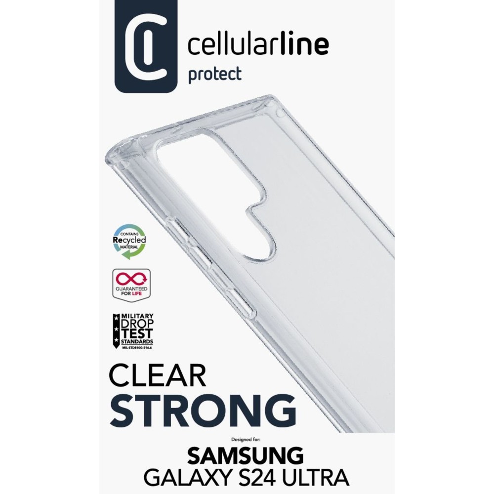 CELLULARLINE SAMSUNG S24 ULTRA CLEARDUO ANTI-BAKTERiYEL SERT ŞEFFAF KILIF