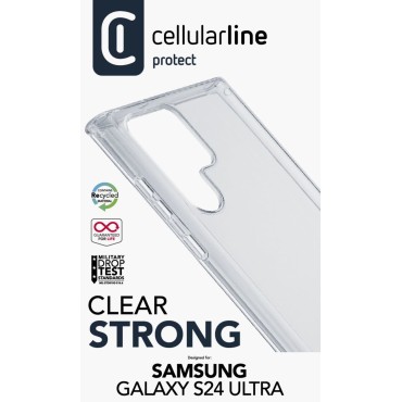 CELLULARLINE SAMSUNG S24 ULTRA CLEARDUO ANTI-BAKTERiYEL SERT ŞEFFAF KILIF