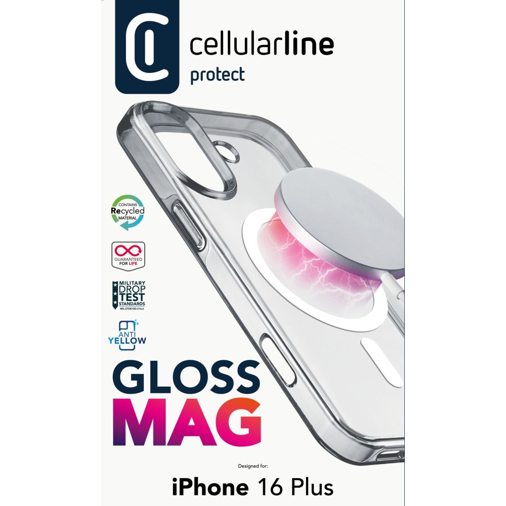 CELLULARLINE IPHONE 16 PLUS GLOSS MAGSAFE ŞEFFAF KILIF