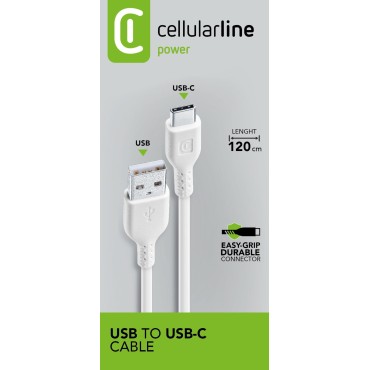 Cellularline USB-C TO USB-C Kablo Beyaz