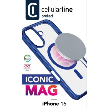 CELLULARLINE IPHONE 16 IKONIK MAGSAFE MAVİ KILIF