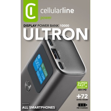 CELLULARLINE ULTRON ÇOK FOKSiYONLU AKILLI POWERBANK