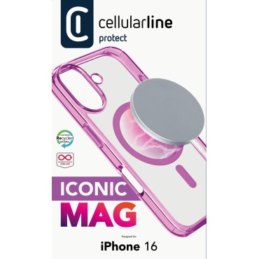 CELLULARLINE IPHONE 16 IKONIK MAGSAFE PEMBE KILIF