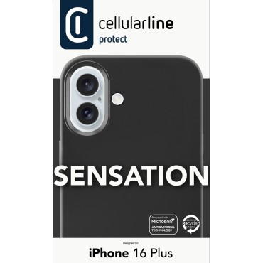 CELLULARLINE IPHONE 16 SENSATION SIYAH KILIF
