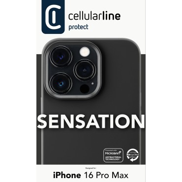 CELLULARLINE IPHONE 16 PRO MAX SENSATION SIYAH KILIF
