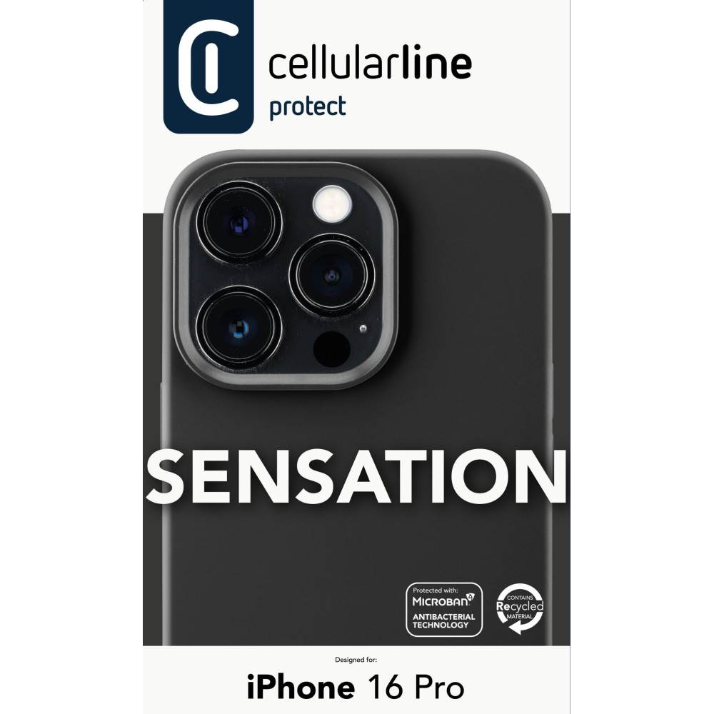 CELLULARLINE IPHONE 16 PRO SENSATION SIYAH KILIF