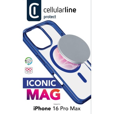 CELLULARLINE IPHONE 16 PRO MAX IKONIK MAGSAFE MAVİ KILIF
