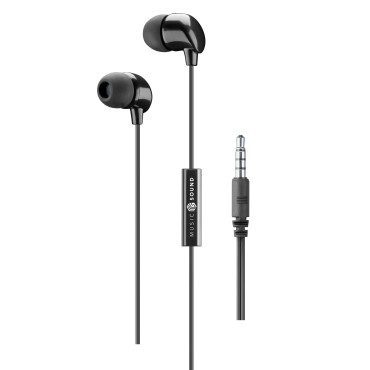 MUSIC SOUND IN-EAR MiKROFONLU KABLOLU KULAKLIK, SiYAH