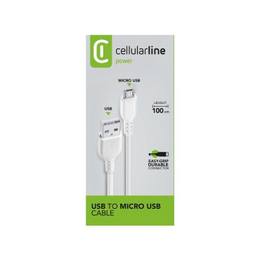 Cellularline Micro Usb Data Kablosu Beyaz