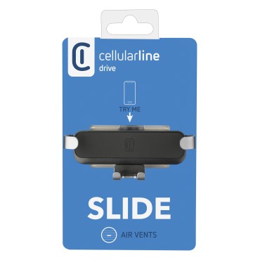 Cellularline Mekanik Kavrama Sistemine Sahip Araç içi Telefon Tutucusu Siyah