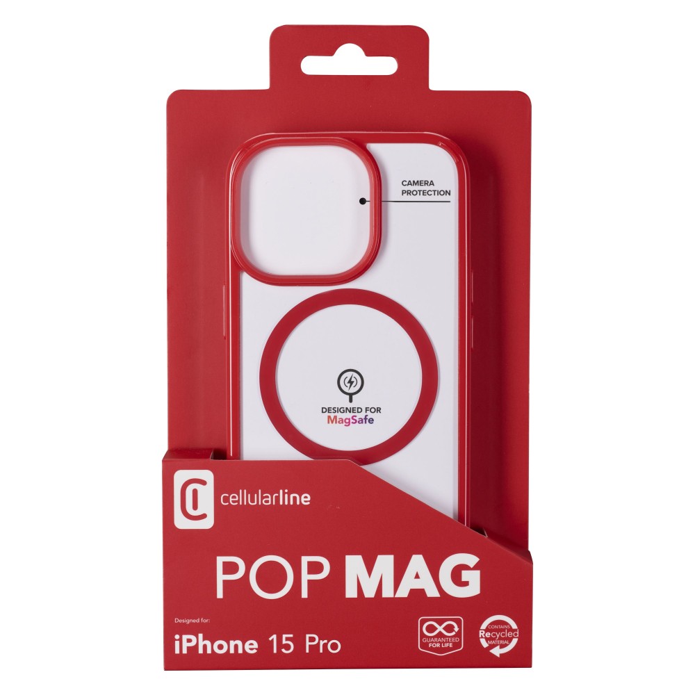 IPHONE 15 PRO POP MAGSAFE KIRMIZI KILIF