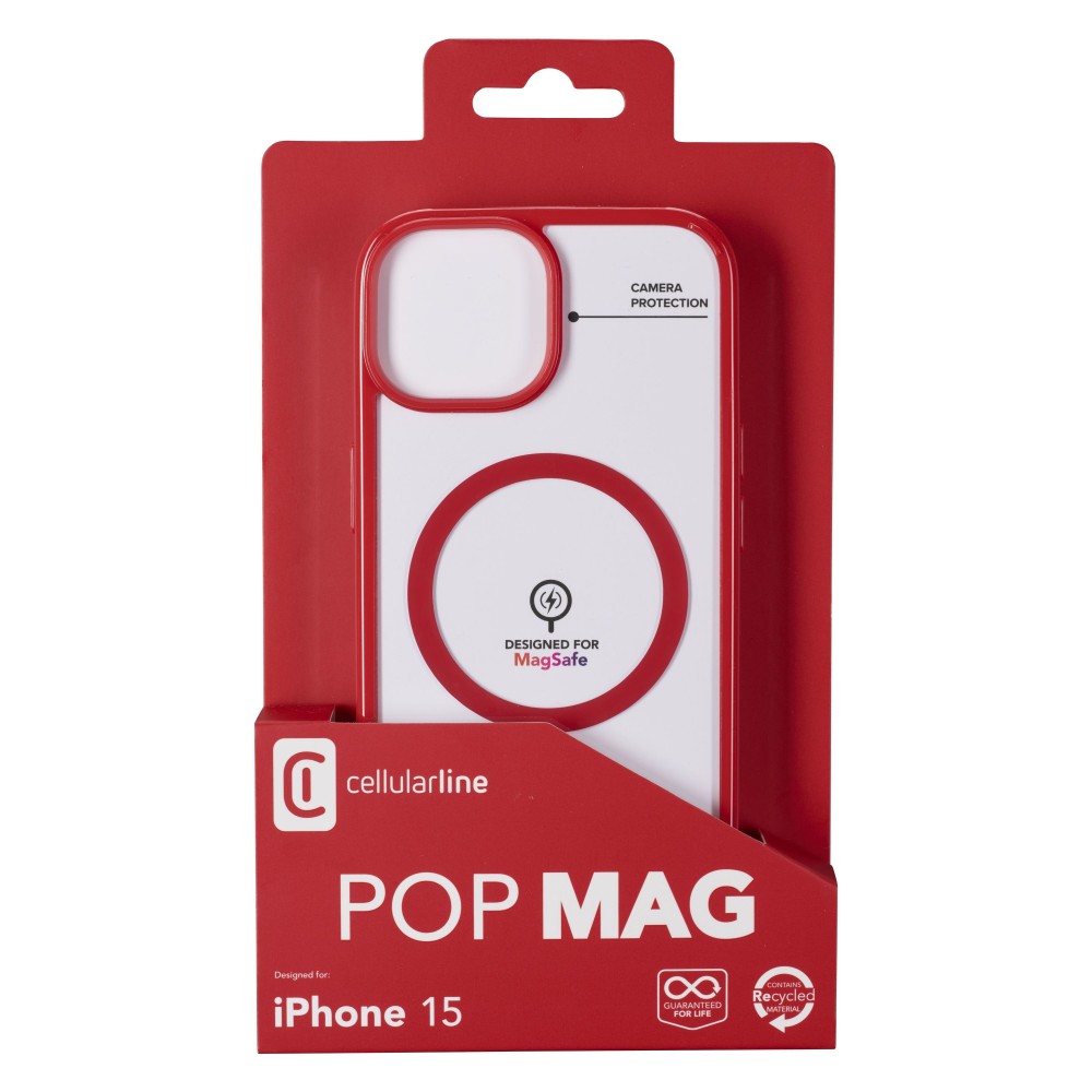 IPHONE 15 POP MAGSAFE KIRMIZI KILIF