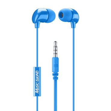 CELLULARLINE MUSIC SOUND IN EAR SiLiKONLU KABLOLU KULAKLIK MAVi
